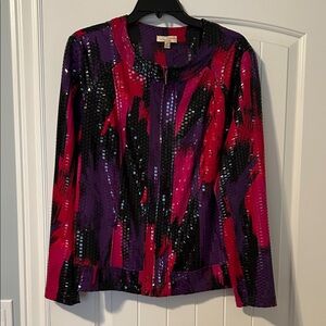 Choices Multicolor Sequin Jacket